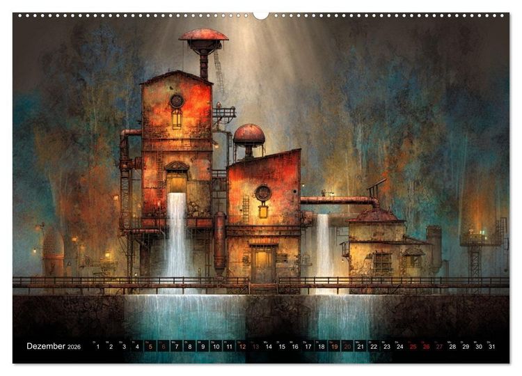 Produktbild: Die faszinierende Welt der industriellen &Auml;sthetik (Wandkalender 2026 DIN A2 quer), CALVENDO Monatskalender