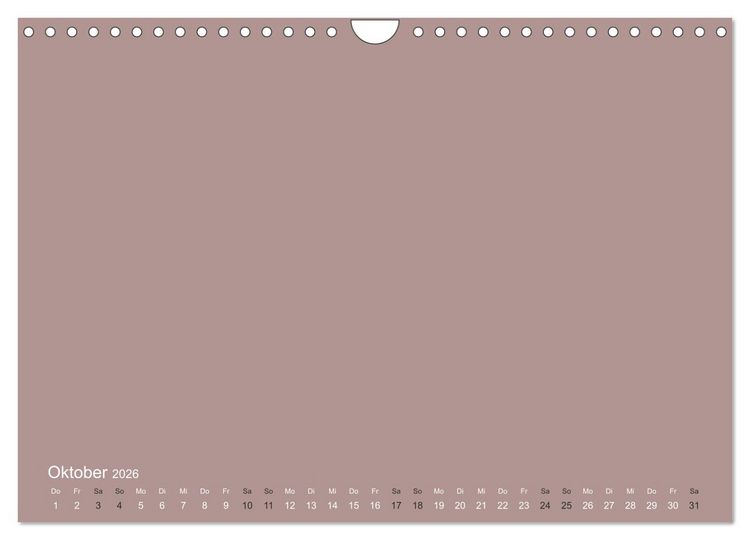 Produktbild: DIY Bastel-Kalender -Erdige Pastell Farben- Zum Selbstgestalten (Wandkalender 2026 DIN A4 quer), CALVENDO Monatskalender