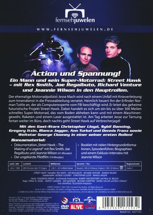 Produktbild: Street Hawk - Die komplette Serie [4 DVDs]