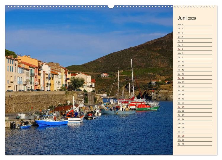 Produktbild: Cote Vermeille - Wo die Pyren&auml;en das Meer k&uuml;ssen (Wandkalender 2026 DIN A2 quer), CALVENDO Monatskalender