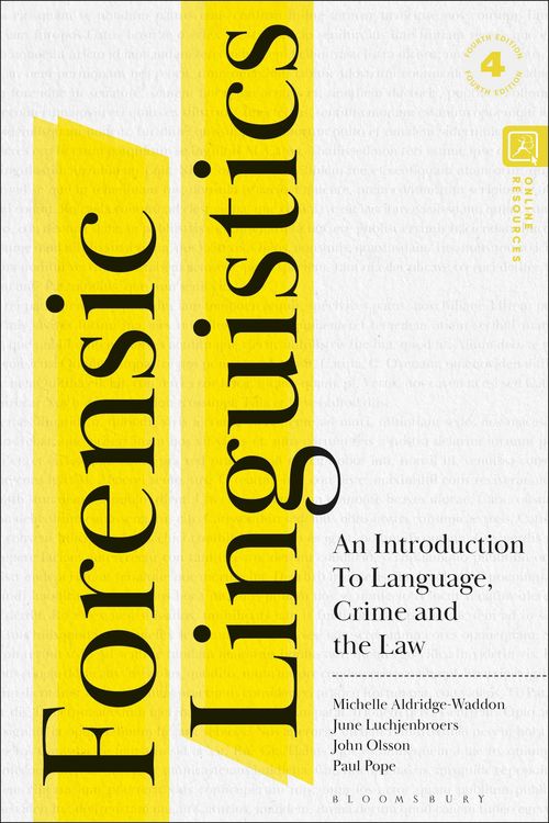 Produktbild: Forensic Linguistics