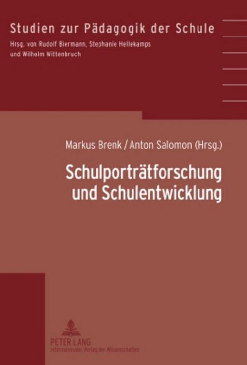 Produktbild: Schulportr&auml;tforschung und Schulentwicklung