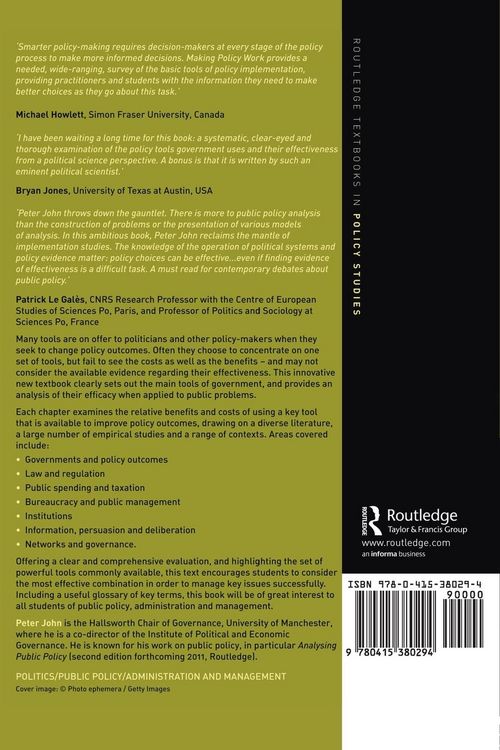 Produktbild: Making Policy Work