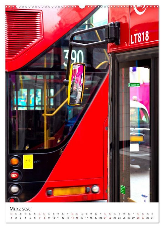 Produktbild: London, mal anders (Wandkalender 2026 DIN A2 hoch), CALVENDO Monatskalender