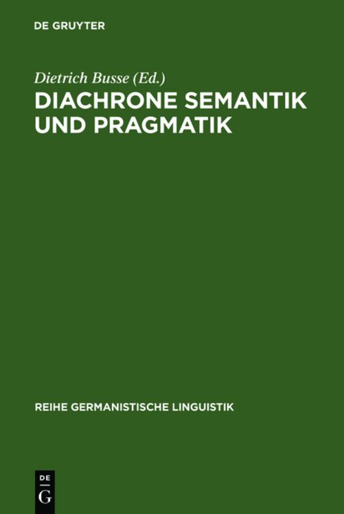 Produktbild: Diachrone Semantik und Pragmatik