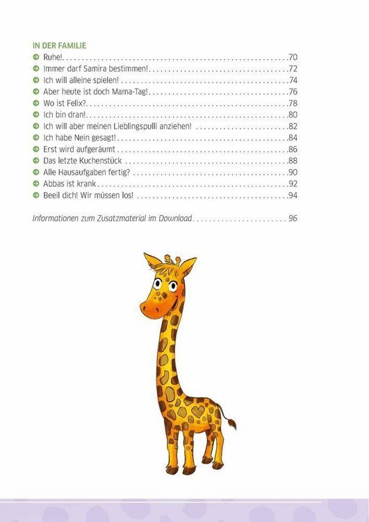 Produktbild: 40 Vorlesegeschichten zur Giraffensprache, ab 6 Jahre