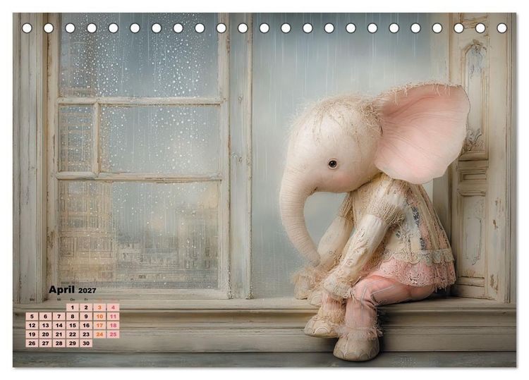 Produktbild: Ein m&auml;rchenhaftes Elefantenleben (Tischkalender 2027 DIN A5 quer), CALVENDO Monatskalender