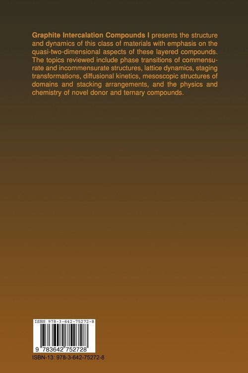 Produktbild: Graphite Intercalation Compounds I