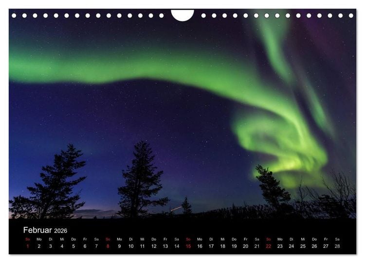 Produktbild: Nordlichter (Wandkalender 2026 DIN A4 quer), CALVENDO Monatskalender