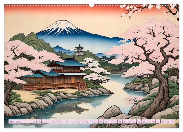 Produktbild: Hanami in Japan (hochwertiger Premium Wandkalender 2026 DIN A2 quer), Kunstdruck in Hochglanz