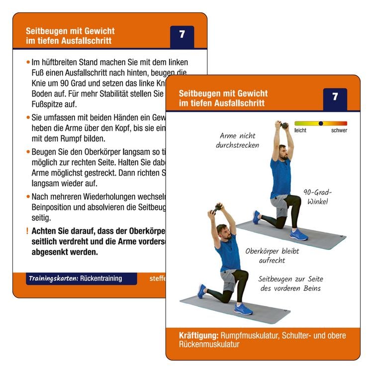 Produktbild: Trainingskarten: Funktionelles R&uuml;ckentraining