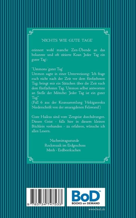Produktbild: Nichts wie gute Tage