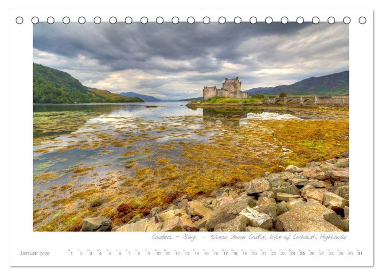 Produktbild: Sehnsucht Schottland (Tischkalender 2026 DIN A5 quer), CALVENDO Monatskalender
