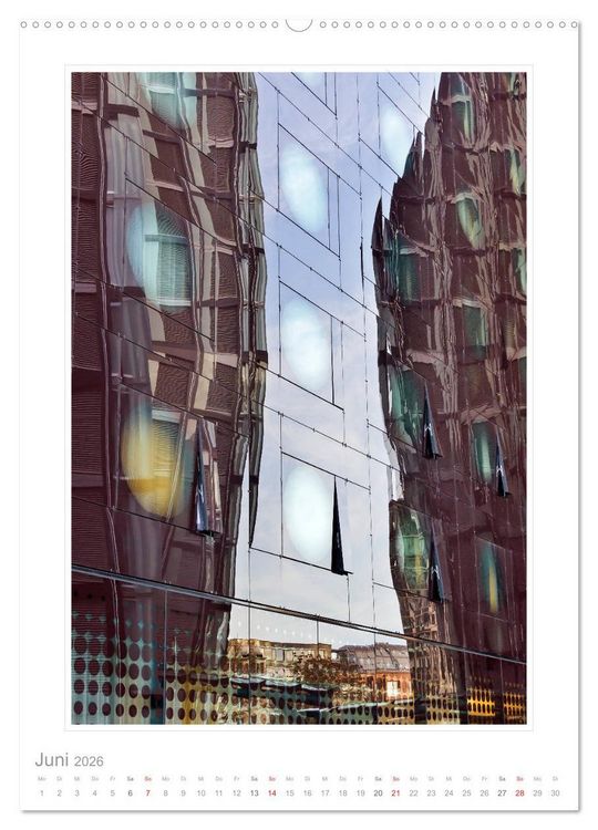 Produktbild: Spiegelungen in der Architektur (hochwertiger Premium Wandkalender 2026 DIN A2 hoch), Kunstdruck in Hochglanz