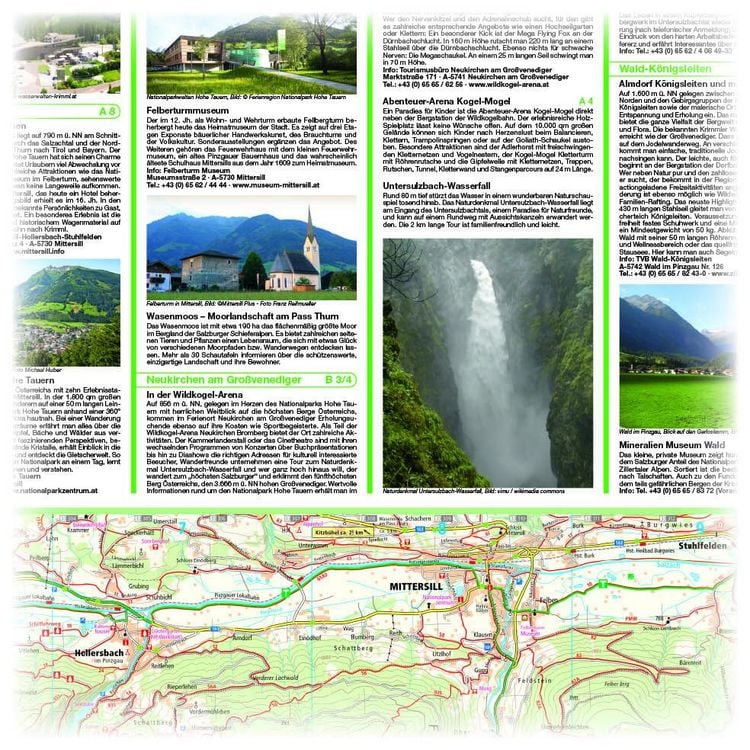 Produktbild: Venedigergruppe, Oberpinzgau, Virgental Wander- und Radkarte 1 : 35 000