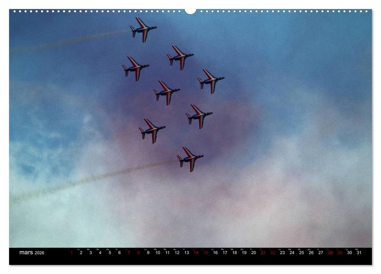 Produktbild: Arabesques dans le ciel de France (Calendrier mural 2026 DIN A2 vertical) calendrier de bureau