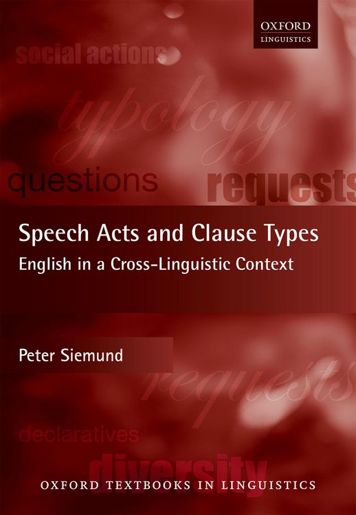 Produktbild: Speech Acts and Clause Types