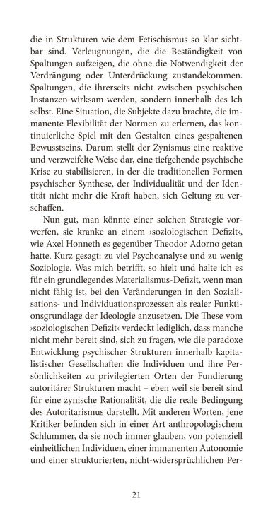 Produktbild: Zynismus und das Scheitern der Kritik