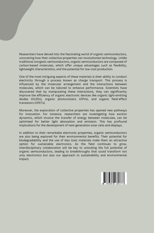 Produktbild: Powering the Future: Tailoring Organic Semiconductors for Efficient Devices