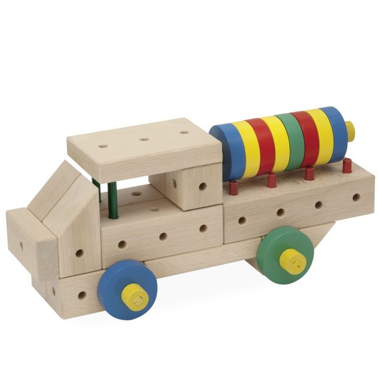 Produktbild: MATADOR 21175 - Maker M175, Baukasten, Holz, 175 Teile, Konstruktionsbaukasten, ab 3 Jahren, Spielend lernen!