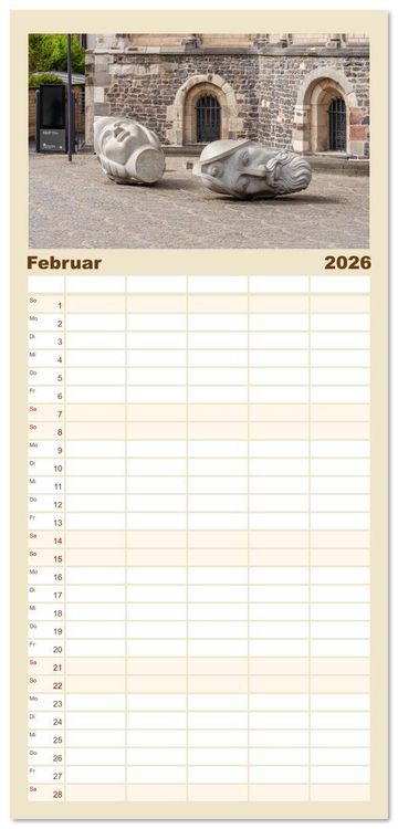 Produktbild: Familienplaner 2026 - Bonn Impressionen mit 5 Spalten (Wandkalender, 21 x 45 cm) CALVENDO