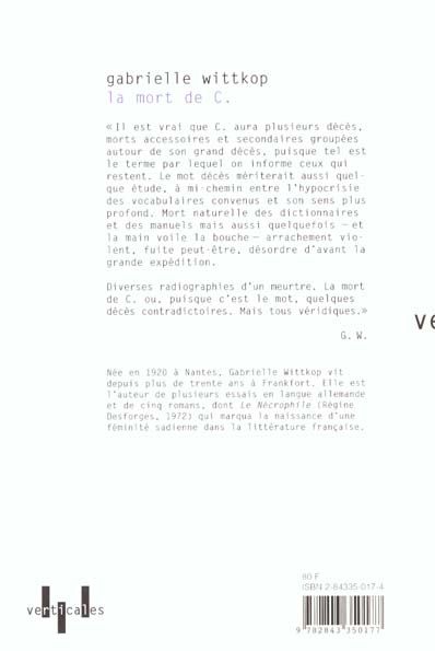 Produktbild: La mort de C.