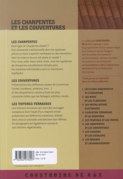 Produktbild: Les charpentes et les couvertures