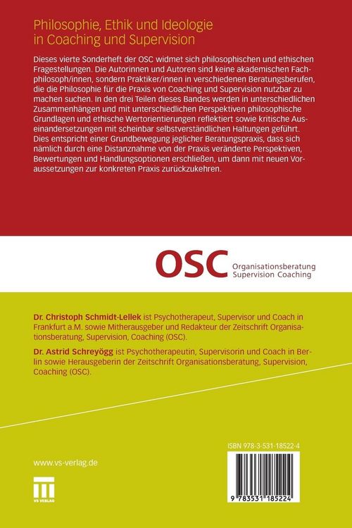 Produktbild: Philosophie, Ethik und Ideologie in Coaching und Supervision