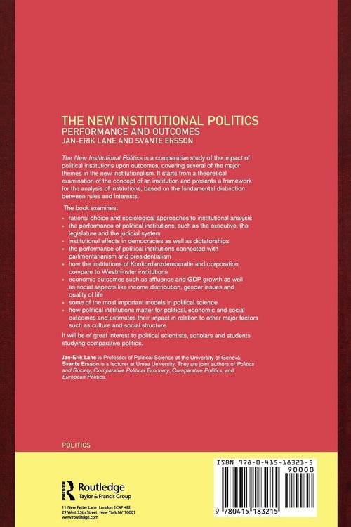 Produktbild: The New Institutional Politics