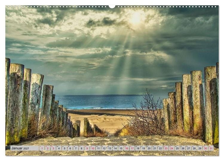 Produktbild: Holland, wo die Seele baden geht (hochwertiger Premium Wandkalender 2027 DIN A2 quer), Kunstdruck in Hochglanz