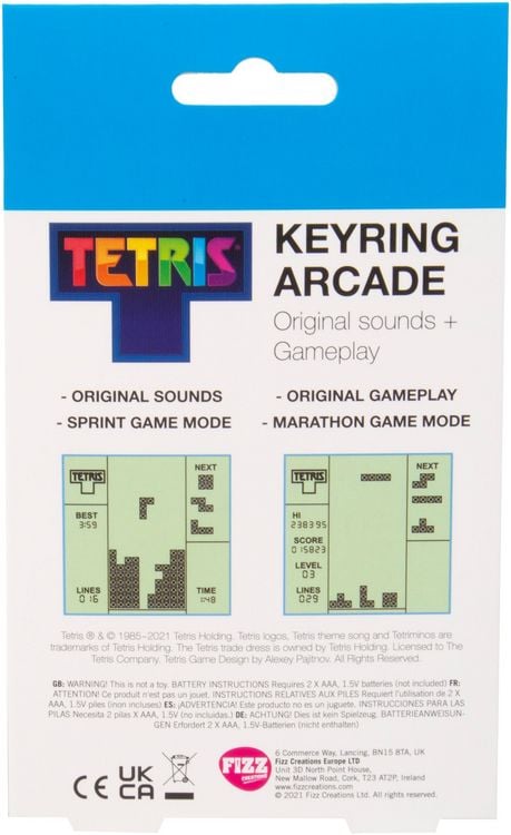 Produktbild: Tetris Schl&uuml;sselanh&auml;nger Spiel