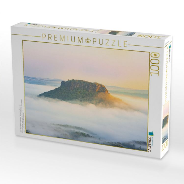 Produktbild: CALVENDO Puzzle Aussicht auf den Lilienstein, S&auml;chsische Schweiz | 1000 Teile Lege-Gr&ouml;&szlig;e 64x48cm Foto-Puzzle f&uuml;r gl&uuml;ckliche Stunden