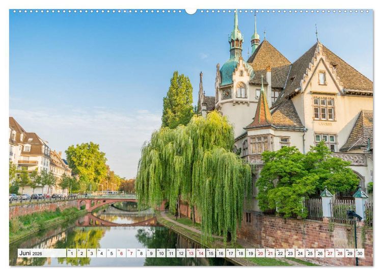 Produktbild: Romantisches Stra&szlig;burg (Wandkalender 2026 DIN A2 quer), CALVENDO Monatskalender