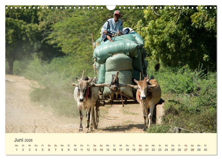 Produktbild: Leben in Myanmar (Wandkalender 2026 DIN A3 quer), CALVENDO Monatskalender