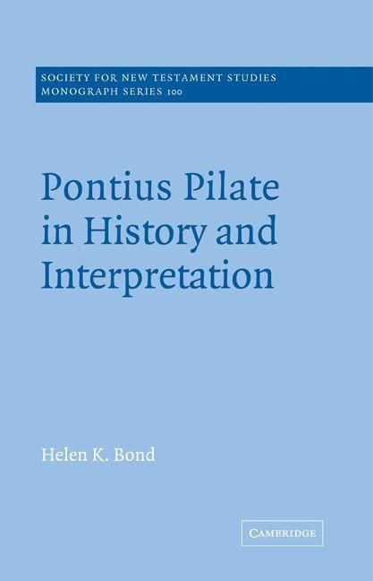 Produktbild: Pontius Pilate in History and Interpretation