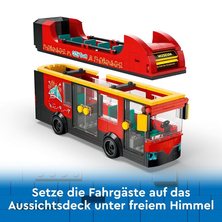 Produktbild: LEGO City Doppeldeckerbus, Fahrzeug-Spielzeug für Kinder 60407