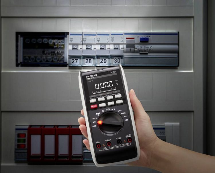 Produktbild: VOLTCRAFT VC851 Hand-Multimeter digital LoZ CAT III 1000 V, CAT IV 600 V Anzeige (Counts): 6000