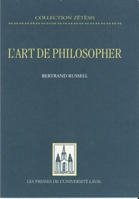 Produktbild: L'art de philosopher