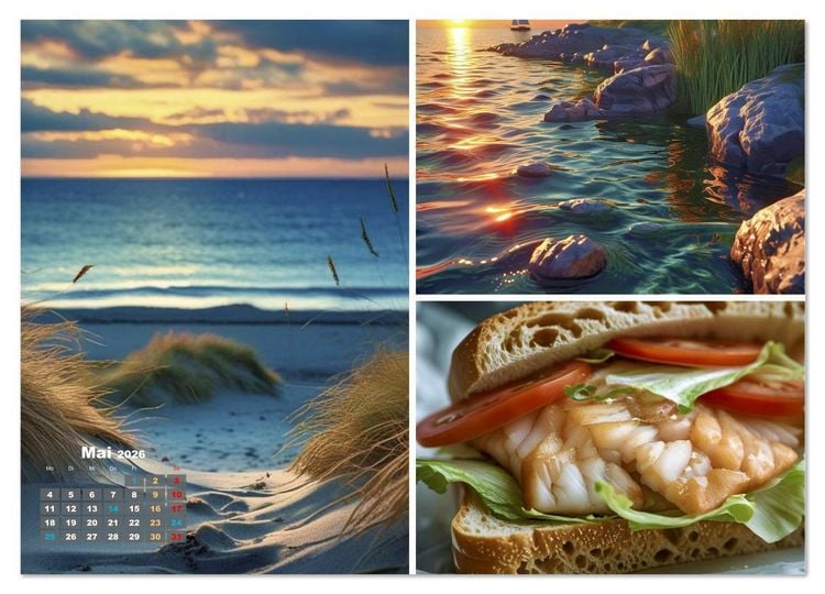 Produktbild: Sehnsucht Ostsee Urlaub (Wandkalender 2026 DIN A4 quer), CALVENDO Monatskalender