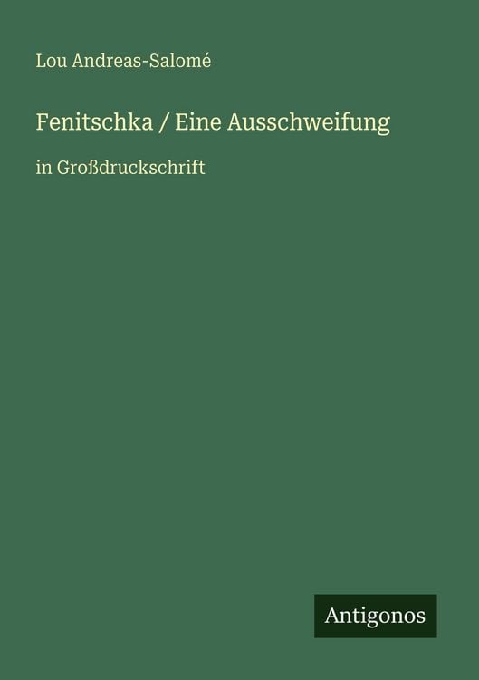 Produktbild: Fenitschka / Eine Ausschweifung