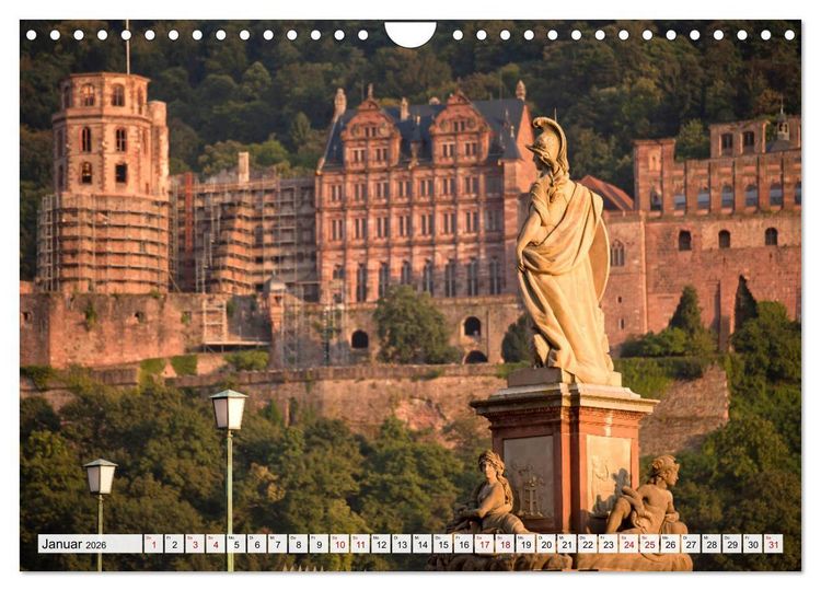 Produktbild: Heidelberg - Baden-W&uuml;rttemberg (Wandkalender 2026 DIN A4 quer), CALVENDO Monatskalender