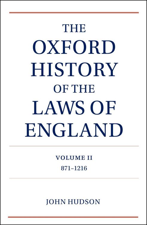 Produktbild: The Oxford History of the Laws of England Volume II