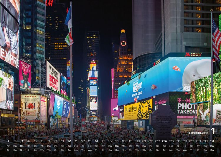 Produktbild: New York - die Stadt, die niemals schl&auml;ft - 2027 - Kalender DIN A2