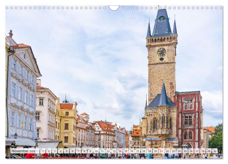 Produktbild: Historisches Prag (Wandkalender 2026 DIN A3 quer), CALVENDO Monatskalender