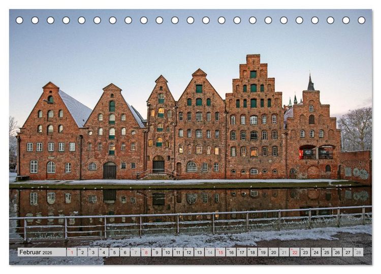 Produktbild: Hansestadt L&uuml;beck (Tischkalender 2026 DIN A5 quer), CALVENDO Monatskalender