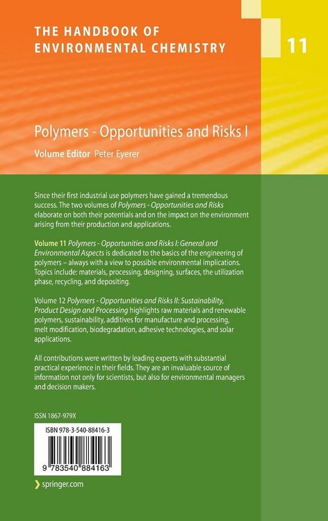 Produktbild: Polymers - Opportunities and Risks I