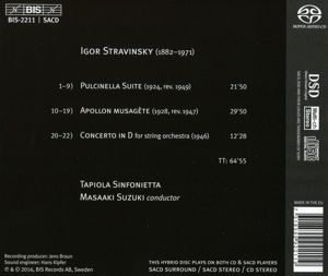 Produktbild: Pulcinella Suite/Apollon musagete