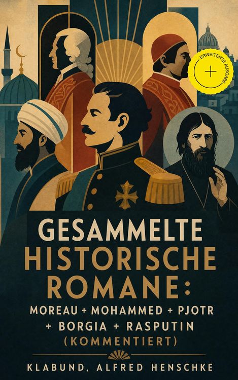 Produktbild: Gesammelte historische Romane: Moreau + Mohammed + Pjotr + Borgia + Rasputin (Kommentiert)