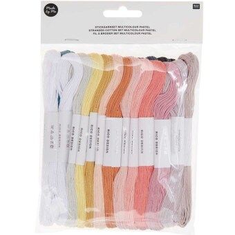 Produktbild: Stickgarnset Multicolour Pastel, 24-teilig