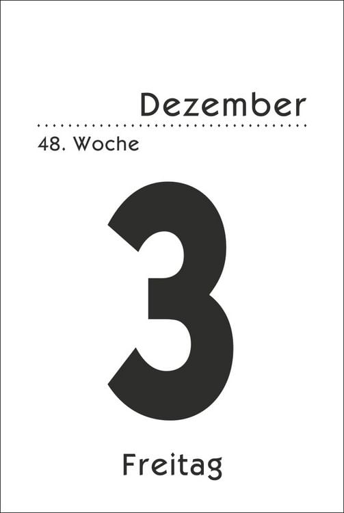 Produktbild: Tagesabrei&szlig;kalender gro&szlig; Kalender 2022